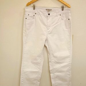 Woman Within White Jeans